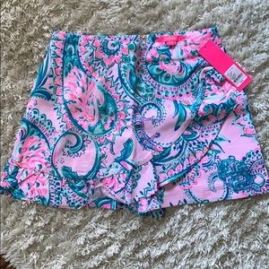 Lilly Pulitzer Faye Skort Pink Tropics Size 4